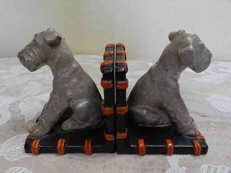 Stylové Zarážky na Knihy se Psy Ant. Mayer Keramik Austria - foto 5