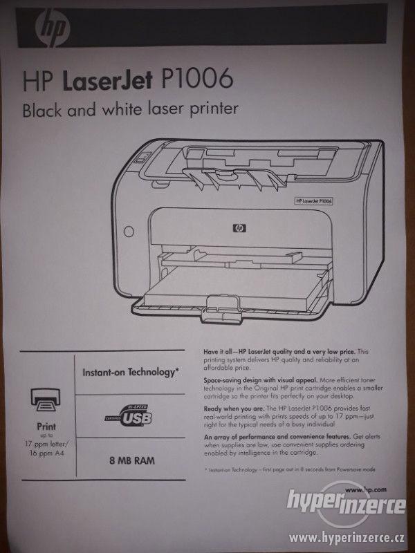 HP Laserjet P1006 | najeto 20tis. | plný toner - foto 3