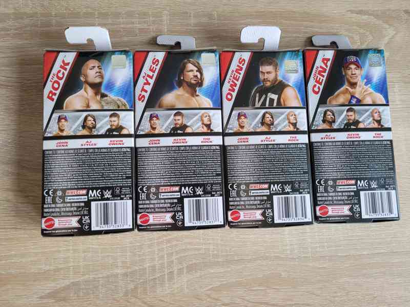 Figurky wrestlerů WWE, originál Mattel, sada 4 ks, NOVÉ - foto 2
