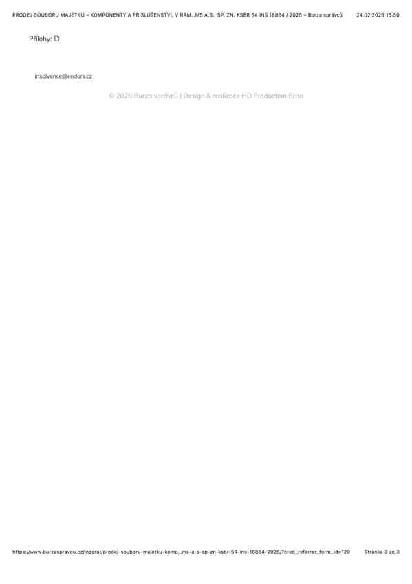 PRODEJ SOUBORU MAJETKU – KOMPONENTY A PŘÍSLUŠENSTVÍ - foto 4