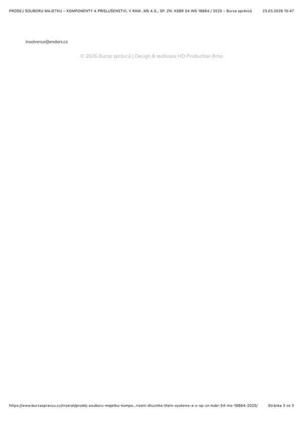 PRODEJ SOUBORU MAJETKU – KOMPONENTY A PŘÍSLUŠENSTVÍ - foto 4