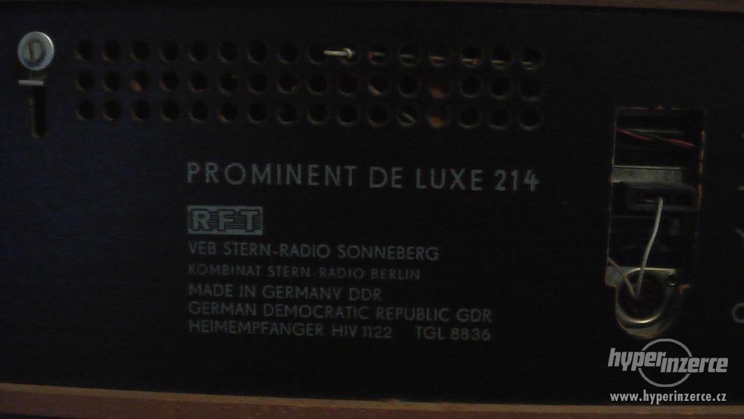 Prodám rozhlasový přijímač Prominent de luxe 214 - foto 2