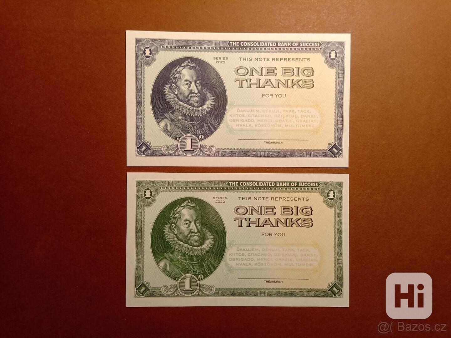Pamětní bankovka (OBT) Rudolf II. - Nízký náklad - foto 1