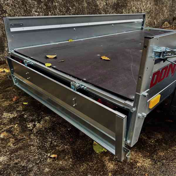 Praktický sklopný přívěsný vozík 2x náprava, 2,53m x1,30,DPH - foto 10