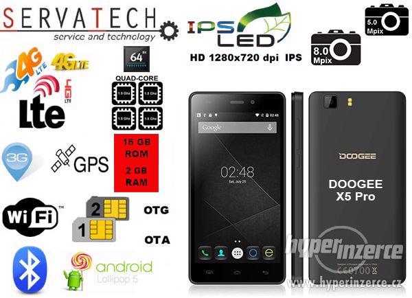 Telefon DooGee X5 PRO 5" 1280x720 dpi IPSGSM LTE 4G - foto 1