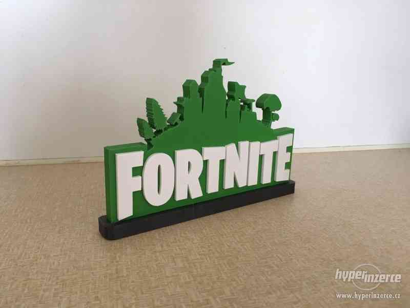 3D Tištěné logo Fortnite - foto 1
