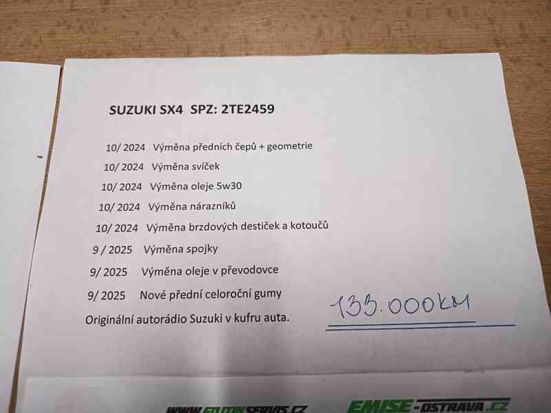 Suzuki SX4 1,6i Comfort ČR NAVI  - foto 28