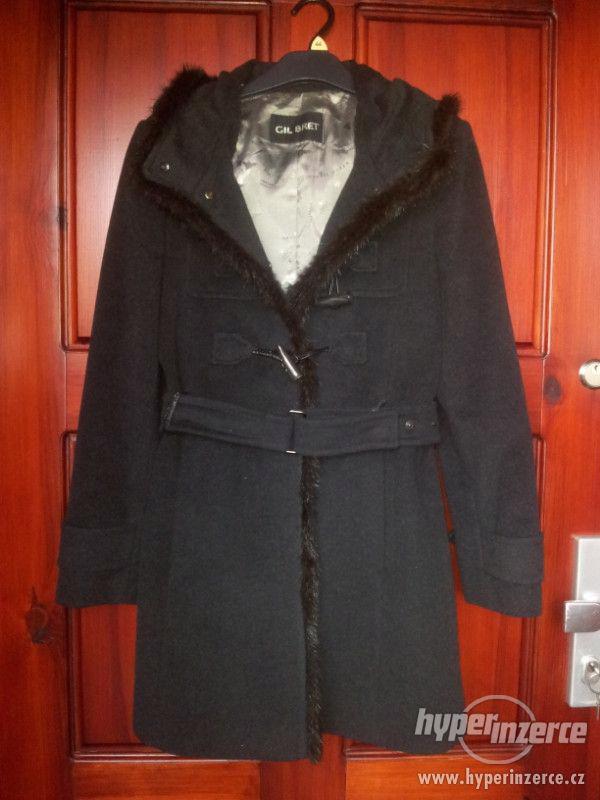 luxusní zimní kabát Gil Bret s angorou vlnou a králíčím koží - foto 1