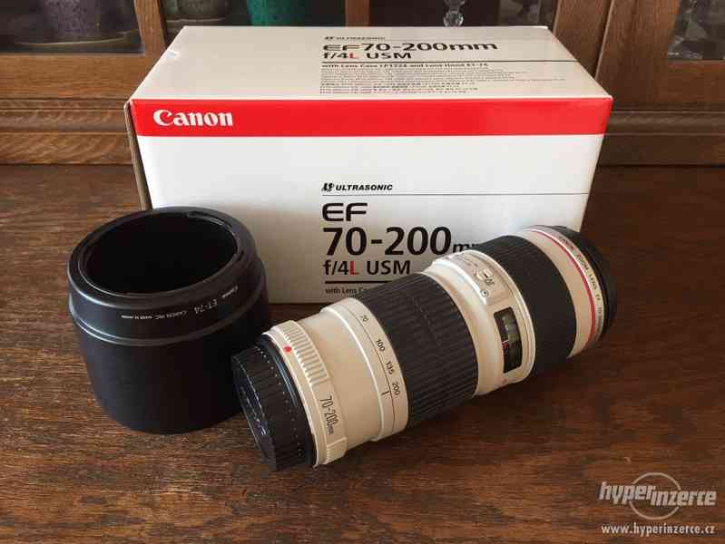 Prodám objektív Canon 70-200mm f/4L USM - foto 1