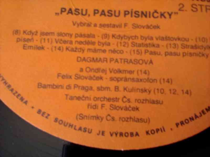LP deska Dagmar Patrasová - Pasu, pasu písničky - foto 4