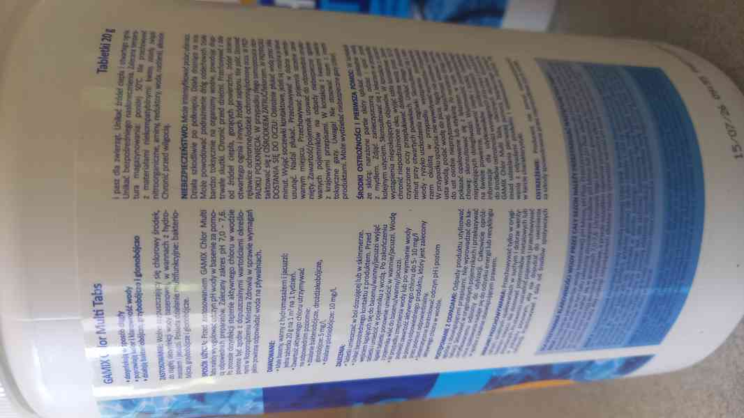 Chlor do bazénu multitablety 50x20g - foto 2