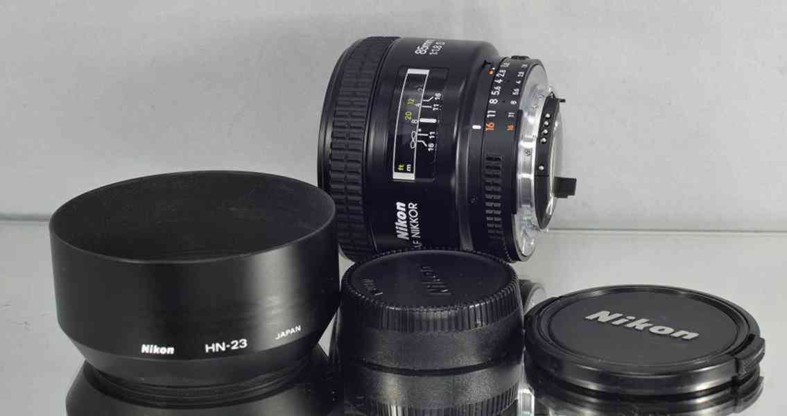 Nikon AF 85mm 1:1.8 D *FX Pevný Portrétový Objektiv*UV FILTR - foto 1