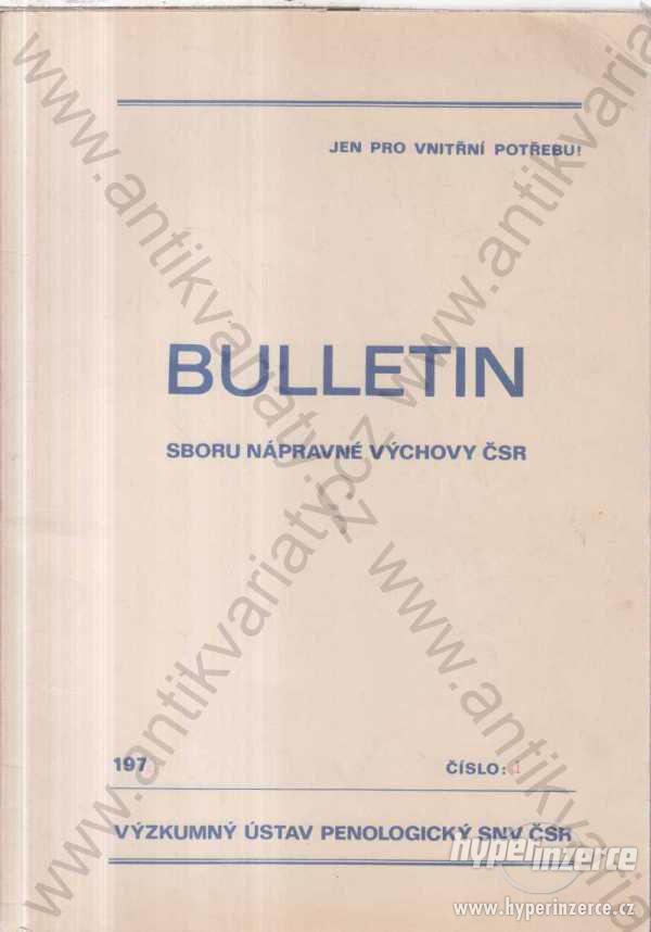 Bulletin sboru nápravné výchovy ČSR 1972 - foto 1