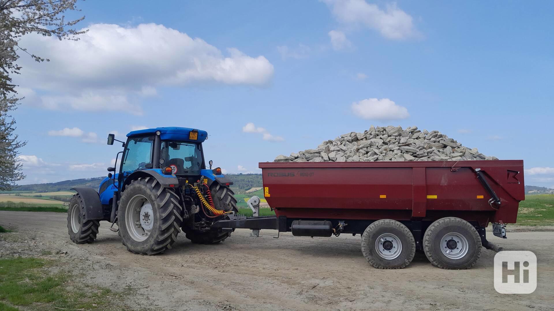 Traktorový návěs,přívěs,vlečka,vlek za traktor 10t - foto 1