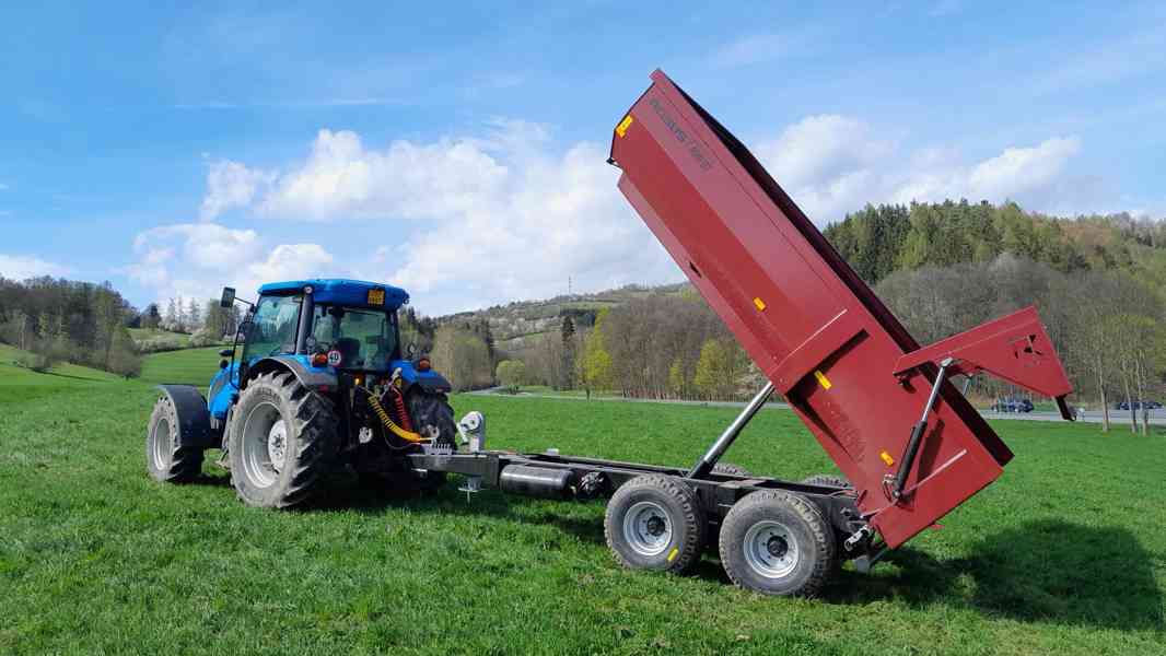 Traktorový návěs,přívěs,vlečka,vlek za traktor 10t - foto 4