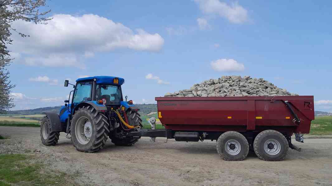 Traktorový návěs,přívěs,vlečka,vlek za traktor 10t - foto 1
