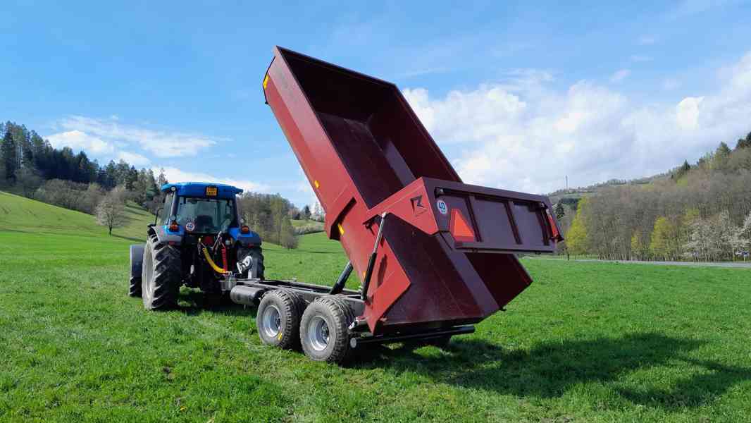 Traktorový návěs,přívěs,vlečka,vlek za traktor 10t - foto 5