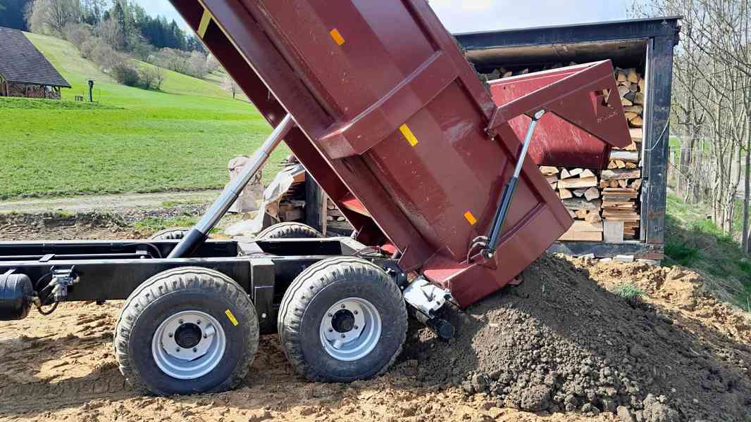 Traktorový návěs,přívěs,vlečka,vlek za traktor 10t - foto 8