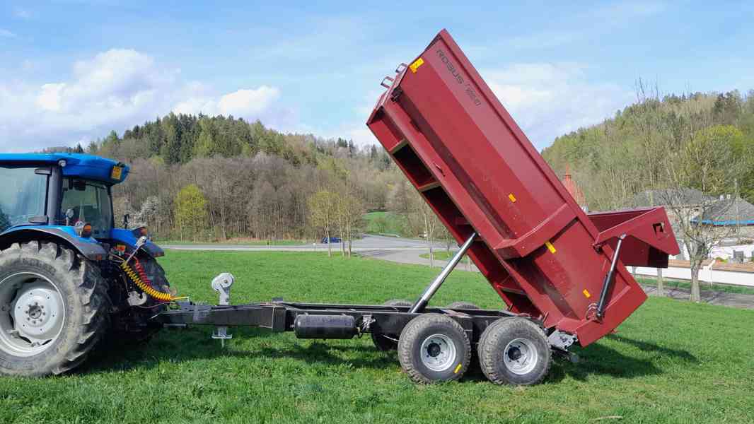 Traktorový návěs,přívěs,vlečka,vlek za traktor 10t - foto 3