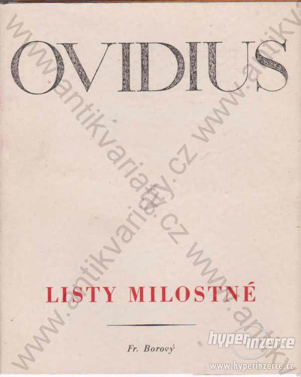 Listy milostné Ovidius - foto 1