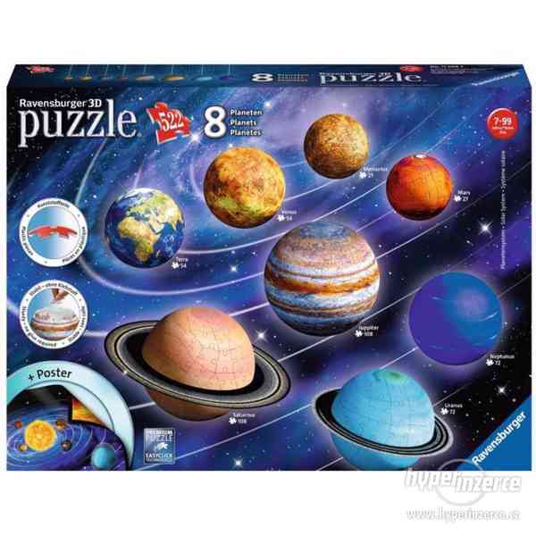 Ravensburger 3D Puzzle Planetární soustava (nepoužitá) - foto 2
