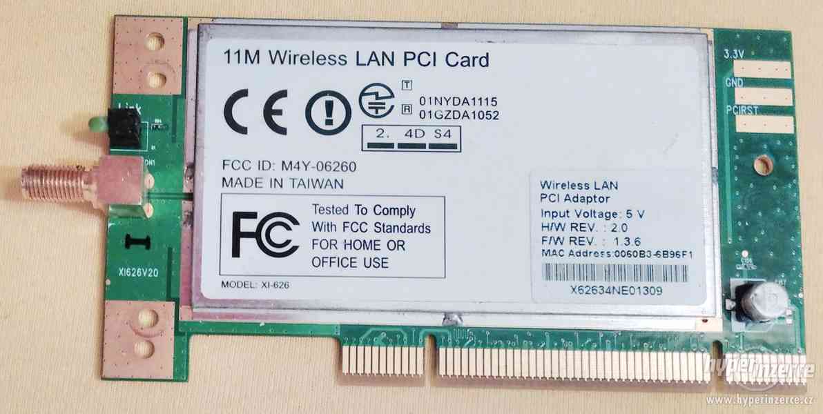 Wi-Fi karta pro PC XI-626 2.4GHz 11M. - foto 3