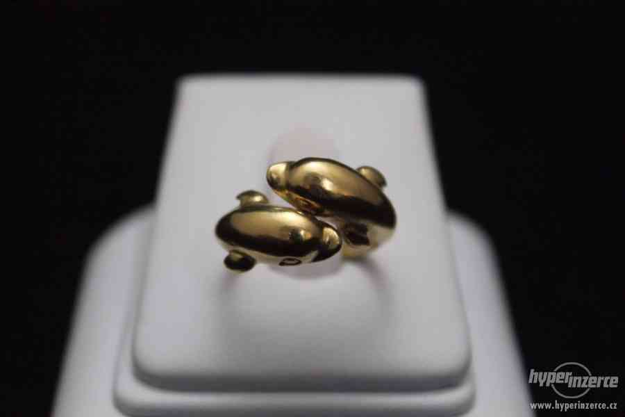 Krásný zlatý prsten 6.31 g - foto 4