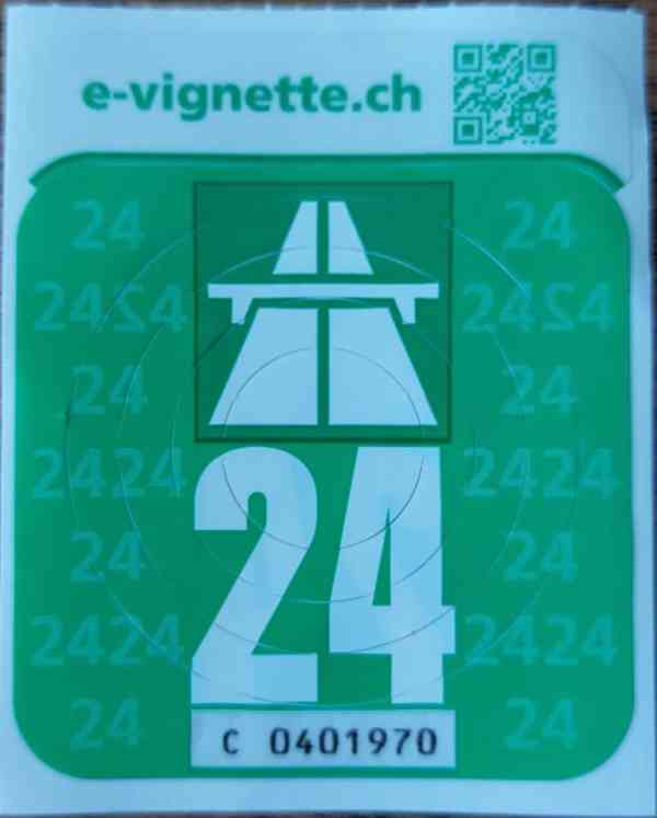 Švýcarská dálniční známka - foto 1