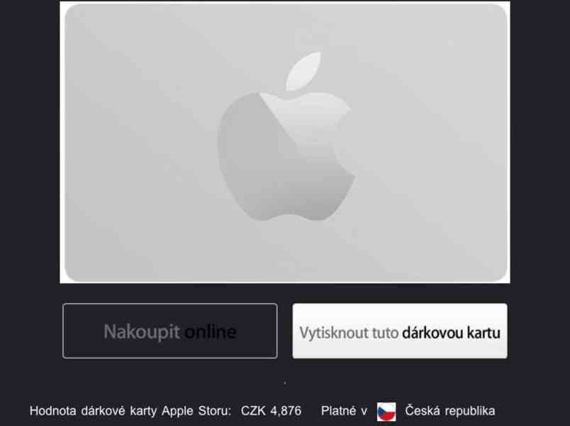Apple Store Dárková Karta - foto 1