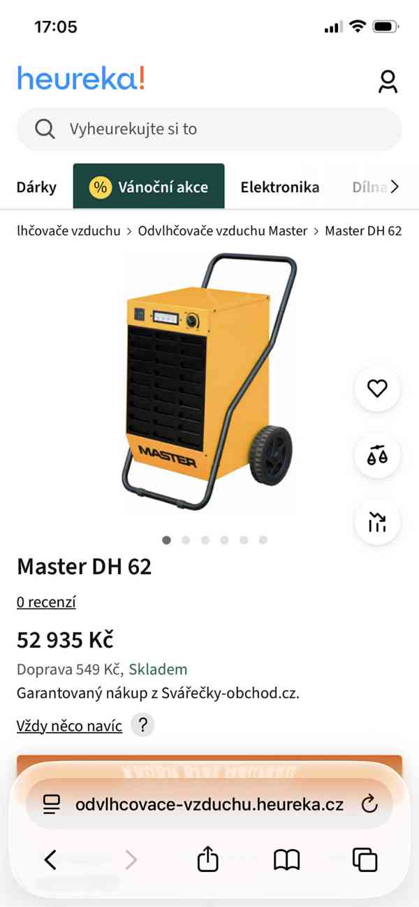 Vysoušeč Master DH 62 - foto 3