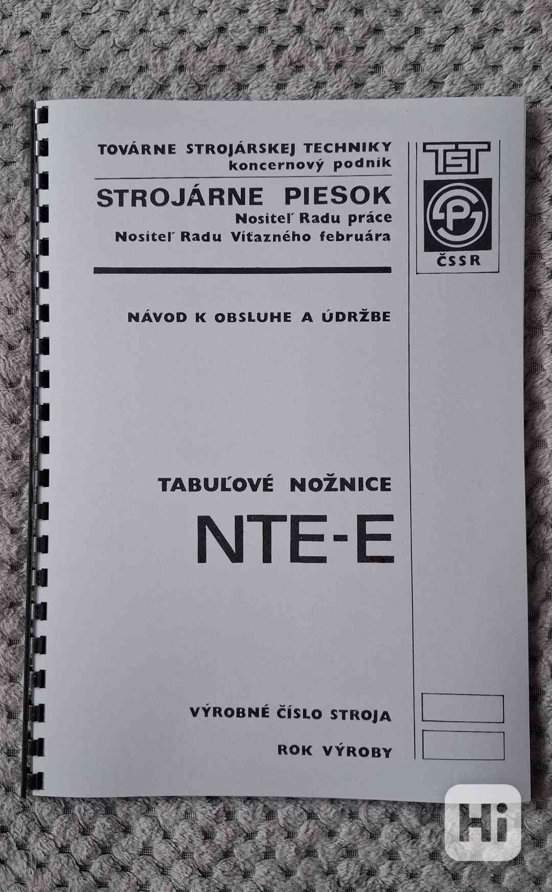 Návod k nůzkám NTE-2000/6,3E - foto 1