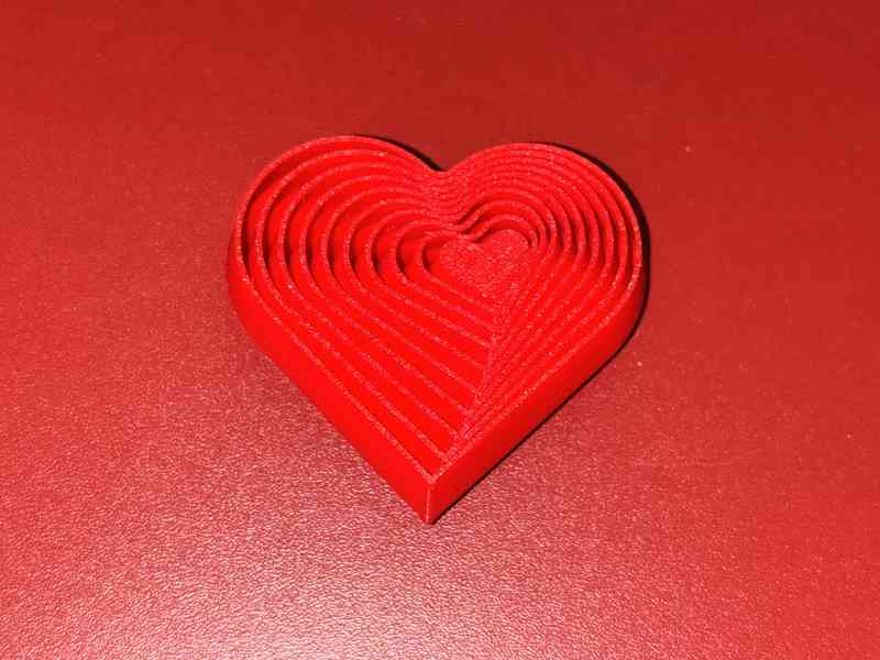 Antistresové srdce – hmatová spirála - foto 2