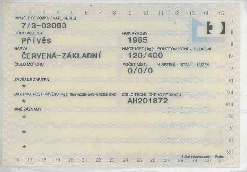 Přívěsný vozík typ VARI - foto 7