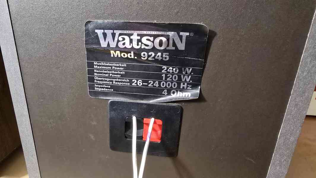 Kvalitní sloupové reprosoustavy Watson 240W, 4 Ohm - foto 7