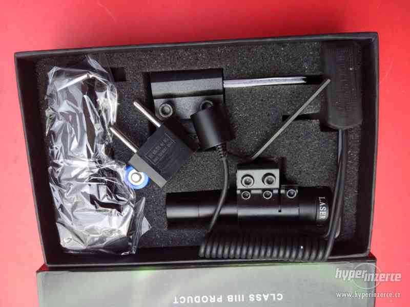 zaměřovací laser zelený s montáží - foto 2