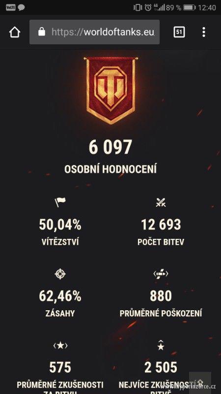 WOT účet (E25, T95E2... ) - foto 6