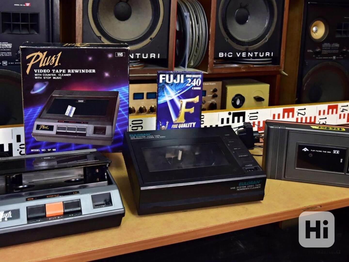 VHS video cassette tape rewinder cleaner převíječ VHS kazet - foto 1