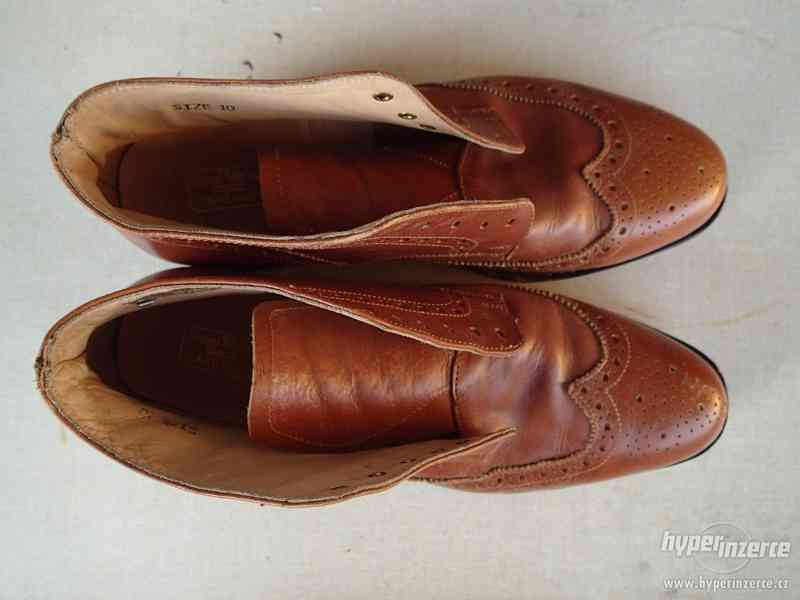 Kožené boty Samuel Windsor - tan - foto 2
