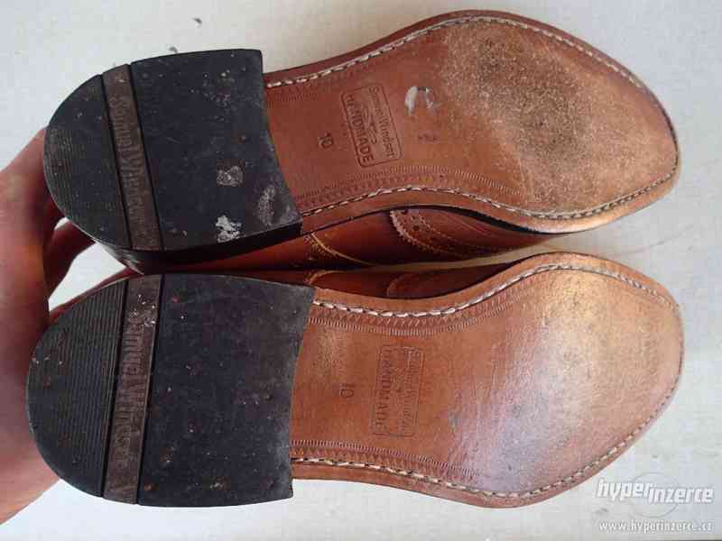 Kožené boty Samuel Windsor - tan - foto 7