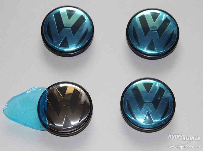 Volkswagen pokličky do středu kol - 65 mm Sada 4 ks - foto 2