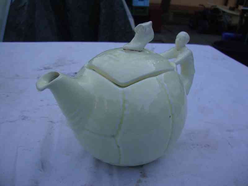 Starožitná konvice konvička čaj káva 1.Rep raritní míč - foto 14