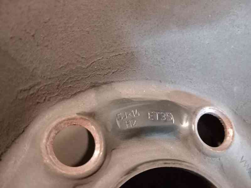 2ks ocelové disky 5x100 5Jx14 H2 ET35  - foto 2