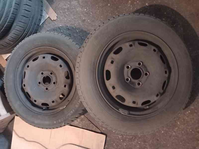 2ks ocelové disky 5x100 5Jx14 H2 ET35  - foto 1