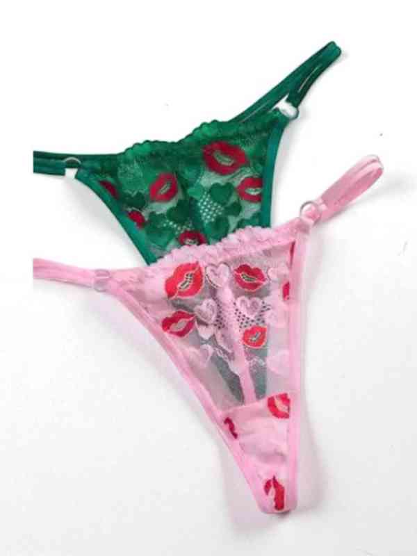 Čistá Touha – 5ks Sexy Tanga Set - foto 6