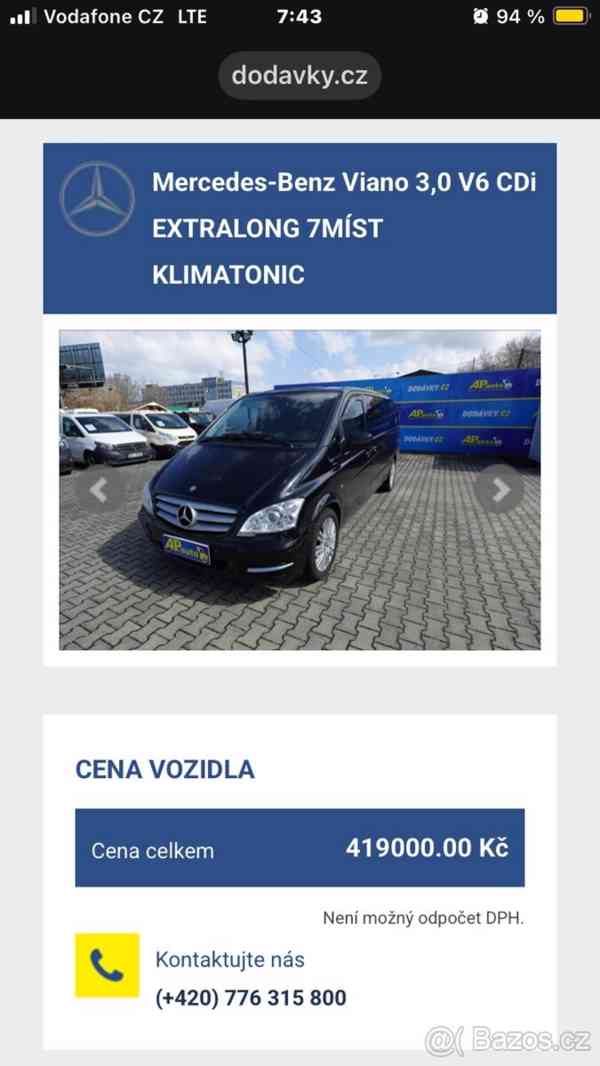 Mercedes-Benz Viano 3,0   165 kW LONG - foto 3