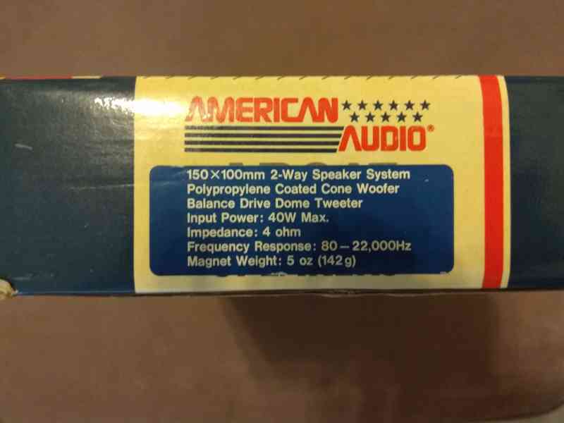 Nikdy nepoužívané autoreproduktory American Audio 40W - foto 2