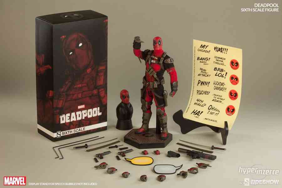 Figurky hot toys/sideshow collectibles spiderman a deadpool - foto 1