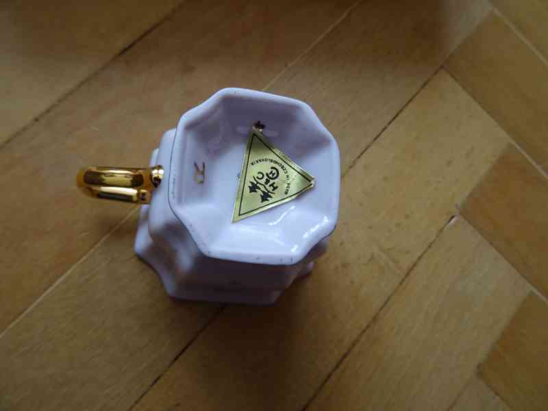 Kávový hrneček v orignálním balení, 60. léta, karlovarský p. - foto 4