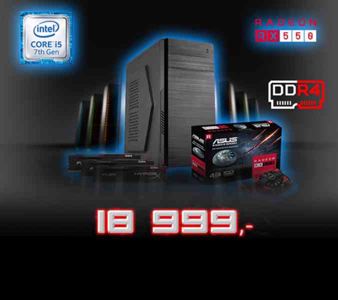 Intel Core i5 7th gen,16GB ram,1TB+SSD,4GB grafika - foto 1