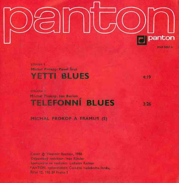 Michal Prokop ‎– Yetti Blues / Telefonní Blues  (SP) - foto 2